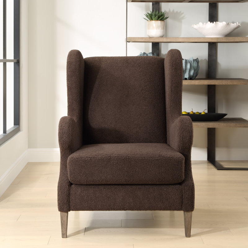 Fauteuil d'appoint en tissu brun Nevai