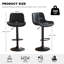 Swivel Adjustable Height Counter Stool With Footrest(Set Of 2)-105526884