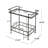 BAR CART, Tempered Glass Frame