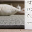 Tapis de couleur unie en sisal naturel avec latex-15107592
