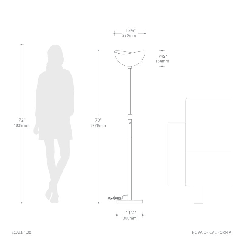 Luna Arc Lamp - Mid-Century Modern, Weather Brass Finish, Marble Base, Linen Drum Shade, Dimmable, 92" Height, Matte Black/Gold