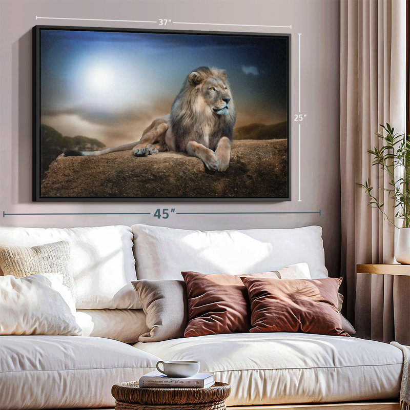 Impression sur toile Lion King, H 37 po x l 25 po