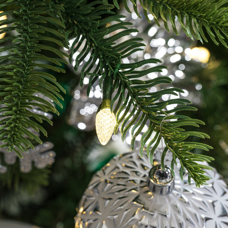 Sapin de Noël mince pré-éclairé, H 9 pi