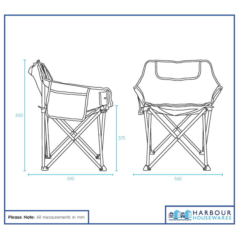 Polyester Camping / Beach Folding Chair Folding Chair Set, Navy