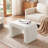 23.62" W Faux Cashmere Vanity Stool-2091631397