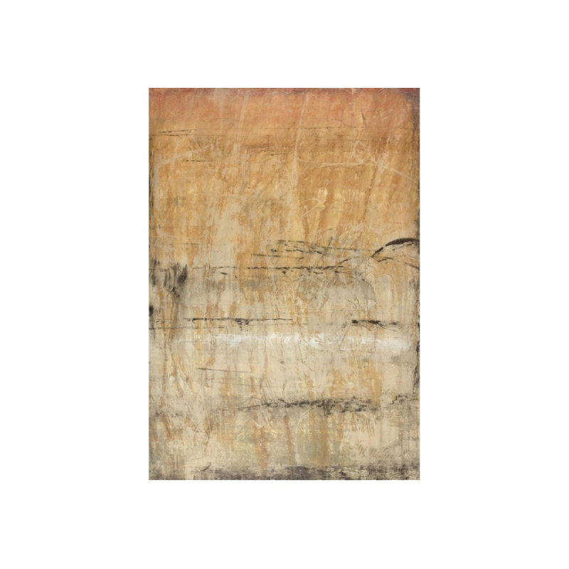 «Now and Zen» par Joshua Schicker - peinture sur toile tendue, Gel coupé au couteau, H 64 po x l 44 po x P 1,5 po