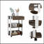 Chariot de cuisine Dundee, un tiroir, deux tablettes ouvertes