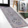 Sarok Ornate Medallion Machine-Washable Blue/Cream Rug