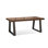 Brown Rectangular Solid Wood Dining Table