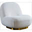 Chaise d'appoint pivotante rembourrée Ponteland-648376292