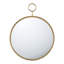 Miroir mural 26 po x 32 po en métal doré - salon illuminé, vestibule, bureau avec reflet transparent, structure avec cadre doré-1032290138-1032290142
