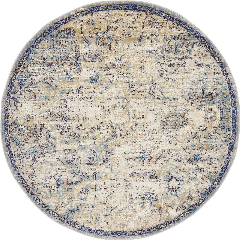 Bellona Ikat Indoor Rug, Round 8'