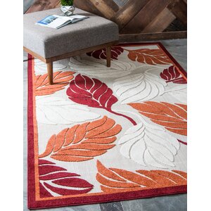 Westerly Beige/Red/Terracotta Indoor/Outdoor Area Rug