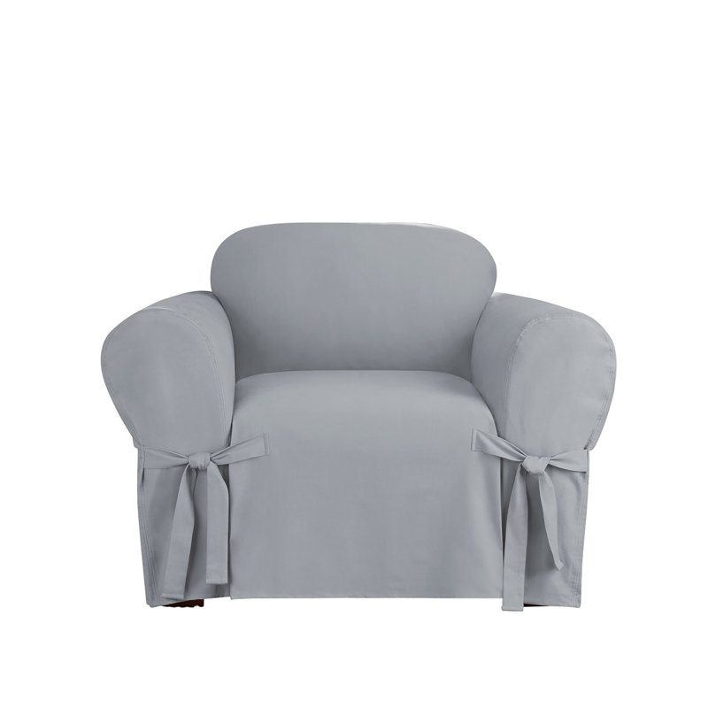 Khaki Heavyweight Cotton Duck 32"x40"x43" Armchair Slipcover