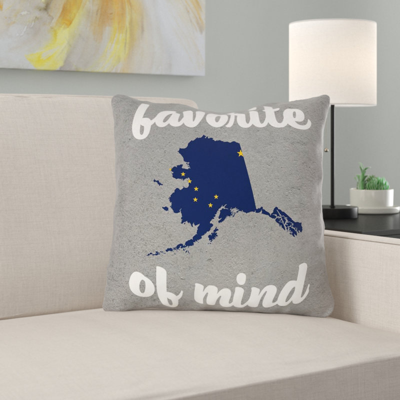 Coussin de l’état d’esprit alaska katelyn smith, 14 po x 14 po, Croisé en coton - intérieur