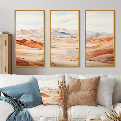 Saharas Desert Silence - Ensemble de décoration murale désert