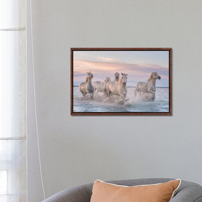 White Angels Of Camargue XXXI by Daniel Kordan - Print on Canvas