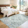 Area Rug Washable Bohemian Vintage Style Rug Low Pile Distressed Floor Carpet for Living Room Bedroom Kitchen Dining