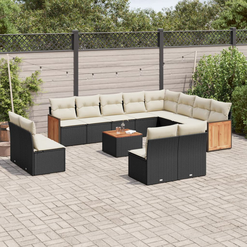 Ensemble de canapé de jardin Vidaxl PE