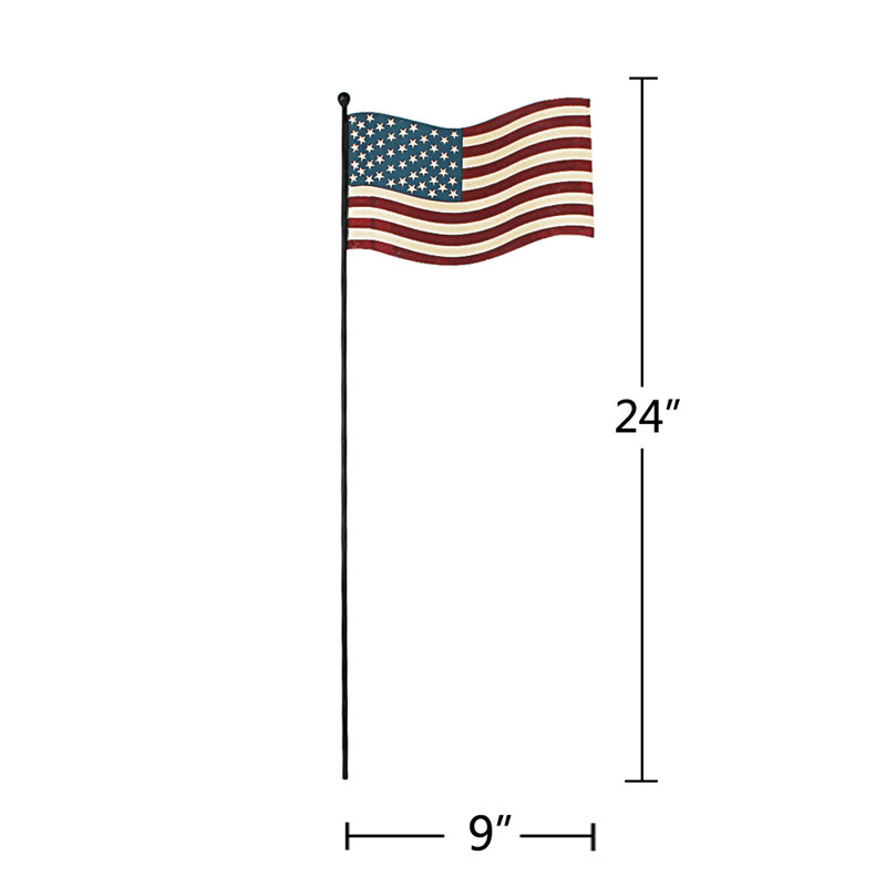 Drapeau de jardin Mosier, H 24 po x l 9 po