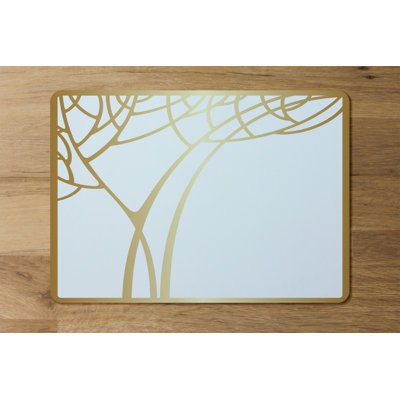 Shantel Polyester, Wood No Pattern Rectangle Placemat