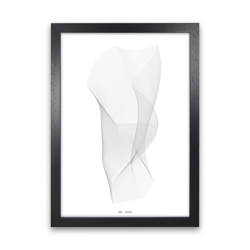 PJ-836-6 Sculpture I - Print, Black Framed, 84.01cm H x 59.4cm W x 3cm D