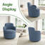Fauteuil demi-tonneau pivotant à 360 ° Modern, fauteuil d'appoint Boucle, canapé simple rembourré-130830824