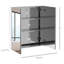 Rangement mural de salle de bain en acier inoxydable 24 po x 26 po - Armoire à miroir avec finition rouille pour l'organisation des produits d'hygiène
