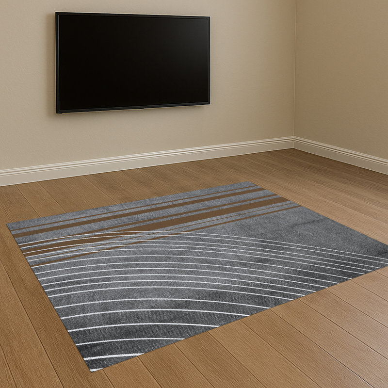 Geometric Area Rug, Runner 70 x 140 cm