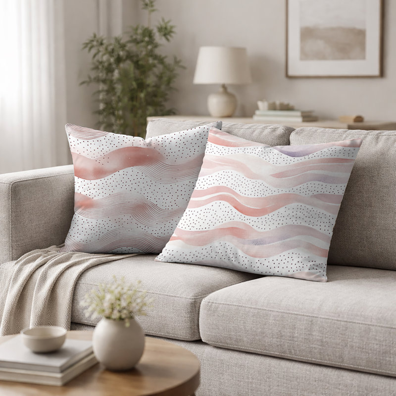Coussin 2 pièces Dots, H 18 po x l 18 po