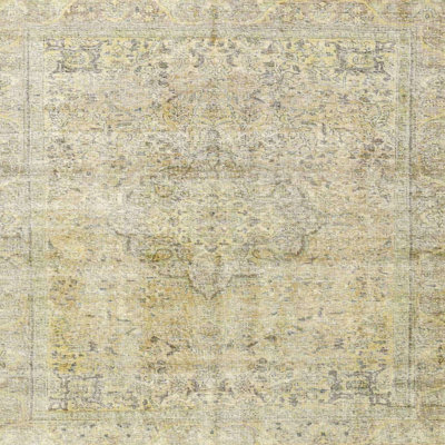 Tapis traditionnel beige / vert