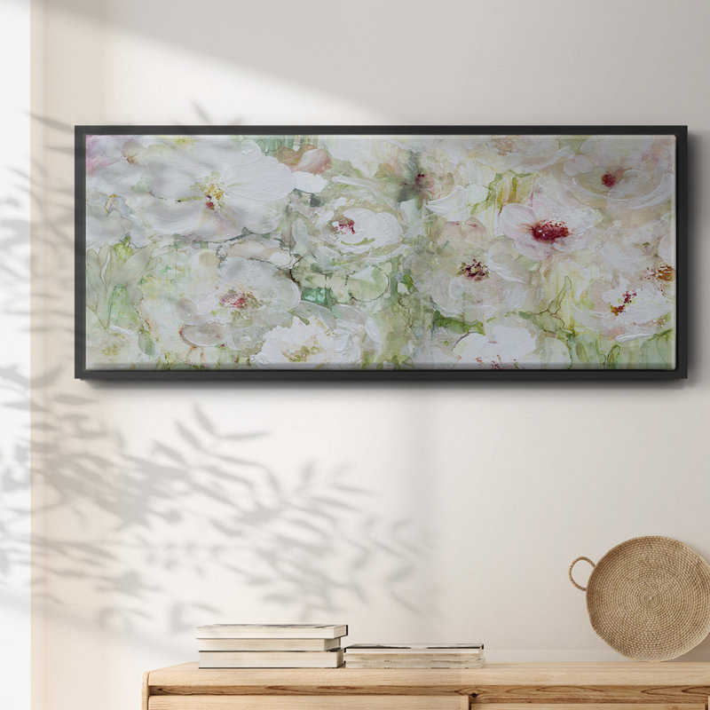 Jardin Blanc- Framed Canvas