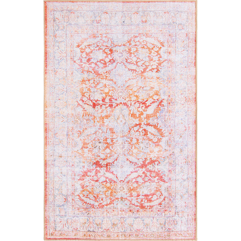 Mcclamma Chenille Oriental Indoor Rug, Rectangle 3'6" x 5'6"
