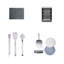 Mont Alpi Chef's Kit Accessory Bundle for Outdoor Kitchen Island - Dual-Sided Griddle Plate + Charcoal Tray Basket + Pizza Oven Kit with Pizza Peel and 15" Pizza Stone + Chicago Style Pizza Cutter + 17" Lockable Tongs + 18.5" Solid Spatula + Grill Brush