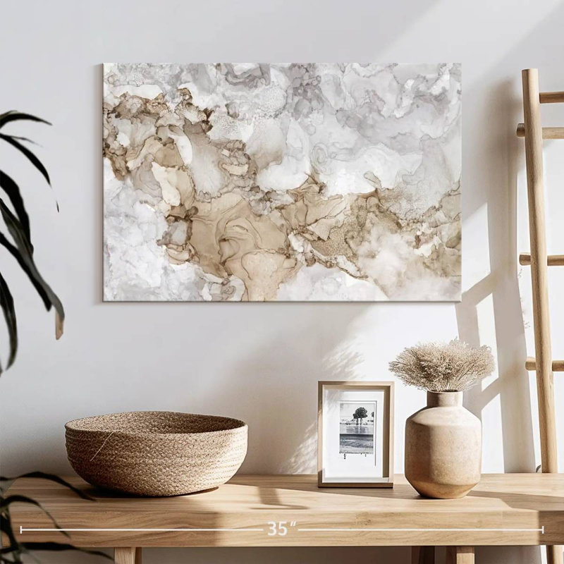 Avery Neutral Beauty Gray Panel, 16" H x 24" W
