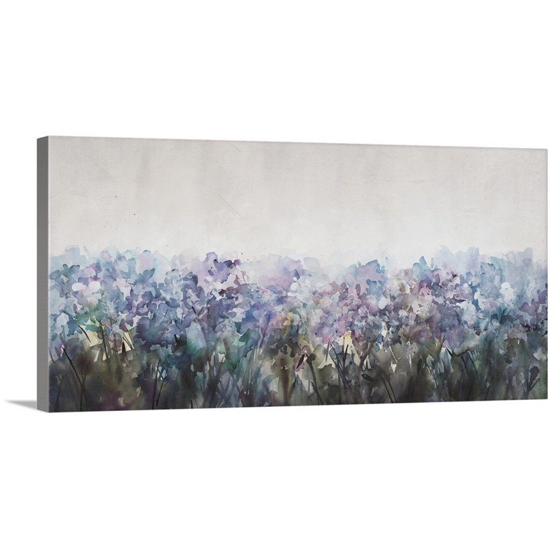 « wild iris i », peinture sur toile, Toile tendue, H 10 po x l 20 po x p 1,25 po