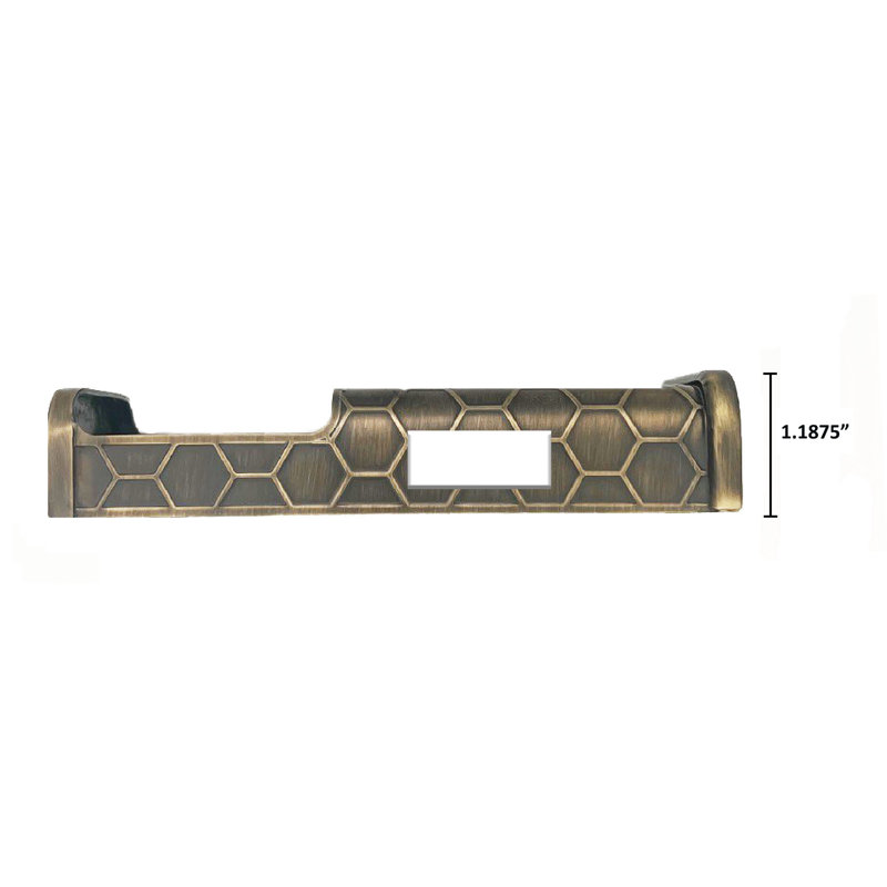 Housse de sonnette Honeycomb (Ring 3, 3 Plus, 4, Batterie Plus, compatible Batterie Pro), Laiton antique