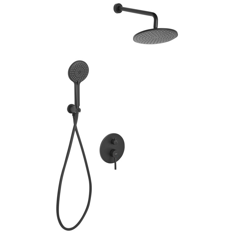 Rain Shower Head, Matte Black