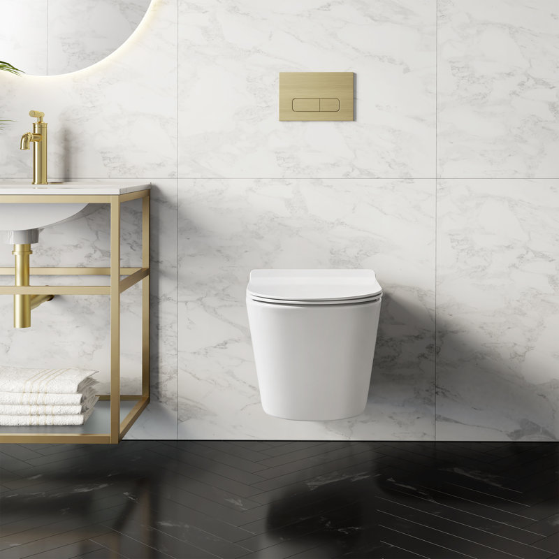 Cuvette de toilette Calice, Blanc lustré