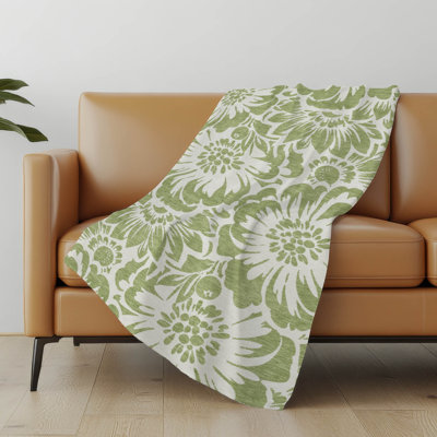 Jeté en sherpa floral Addison