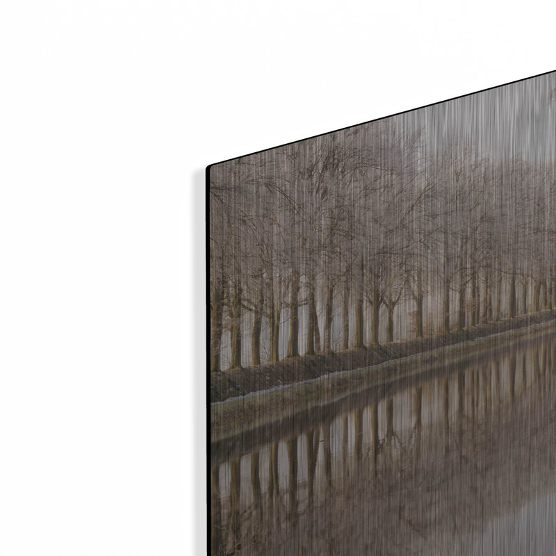 «Frosty Reflections» par Martin Podt, art mural en métal, H 12 po x l 16 po