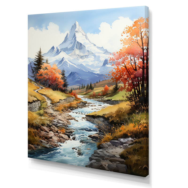 «Mountain Summit Serenity Creek II», reproduction sur toile, H 32 po x l 24 po x P 1 po, Toile tendue