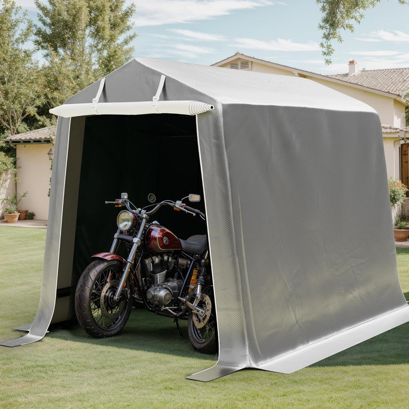 6 Ft. W x 6 Ft. D Portable Garage and Storage Shed