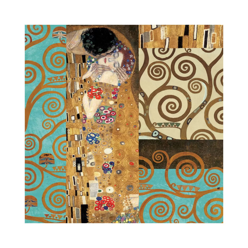 Klimt 150 Anniversary IV by Gustav Klimt - Wrapped Canvas Painting, 45.72 cm H x 45.72 cm W x 1.91 cm D