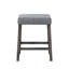 Console moderne moderne en bois d'hévéa avec construction, plateau en simili et pieds gris délavés, base à double piédestal, profondeur 48 po, largeur 18 po, hauteur 36 po, poids de 63,8 lb