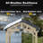 10ft×12ft GARTOO Outdoor Wood Gazebo, Hardtop Patio Gazebos with Galvanized Steel Roof-123893015