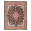 High-Quality Hand-Knotted Black And Rose Area Rug