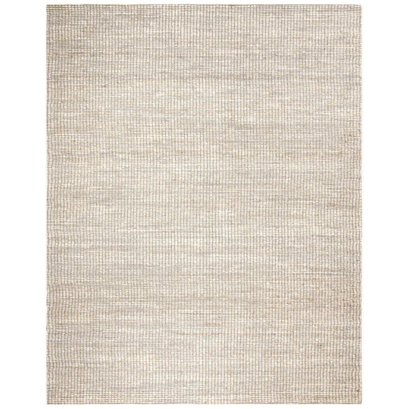 Tapis ivoire tissé à la main Zaragoza, Rectangle 6 pi x 9 pi