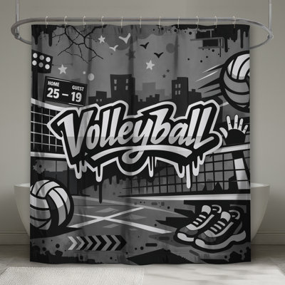 Rideaux de douche Graffiti Volleyball