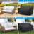 Outdoor Patio Sofa Cover, Water-resistant Garden Furniture Protector With Adjustable Straps, Multiple Sizes Available